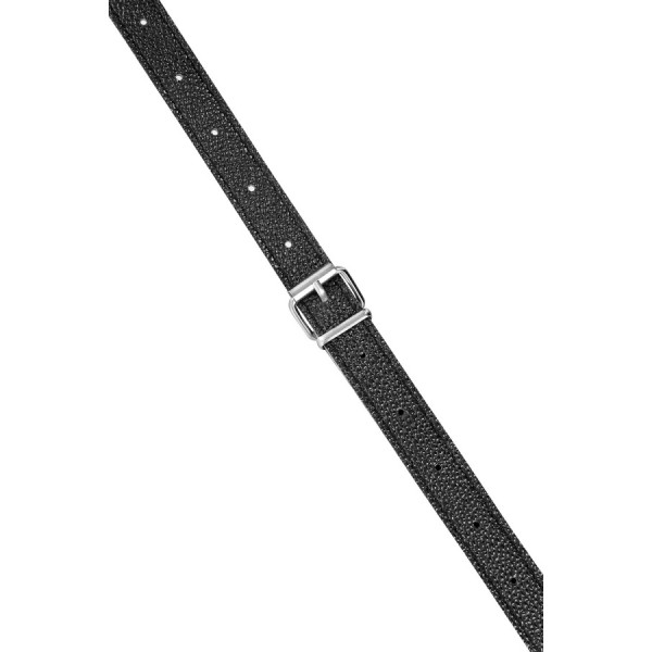 Double gode ceinture vibrant noir USB 